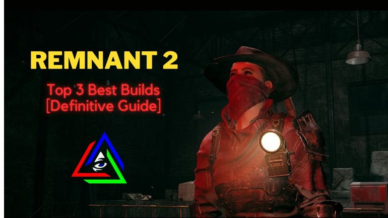 Gunslinger looking up with a text written 'Best builds in Remnant 2'