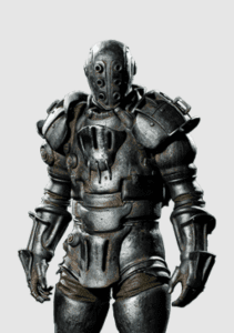 Leto mark II armor set standing with white background