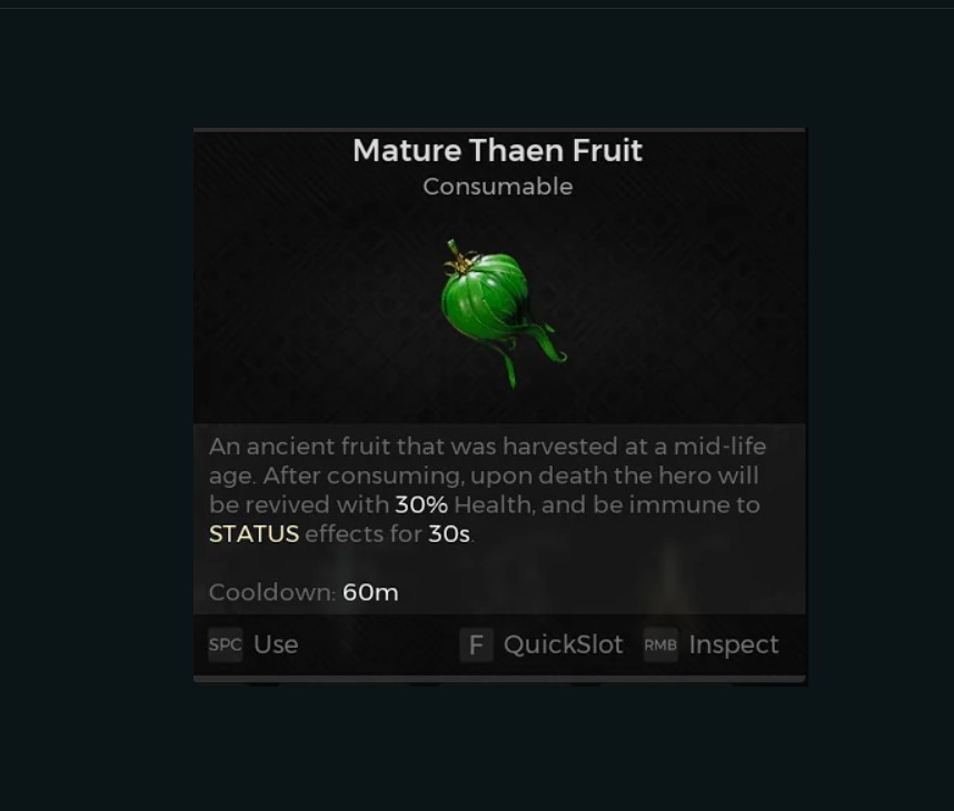 This image shows mature Thaen Fruit