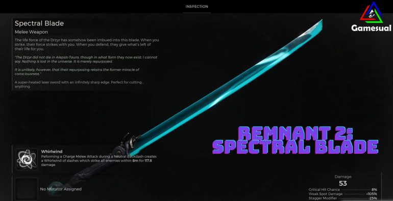 The image shows a glowing blue sword.