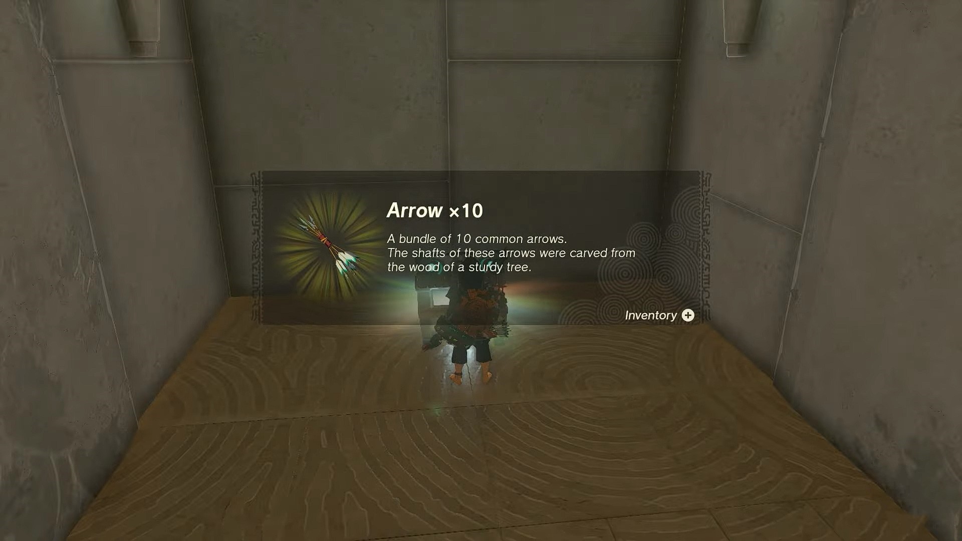 This image shows the treasure chest reward in Soryotanog Shrine