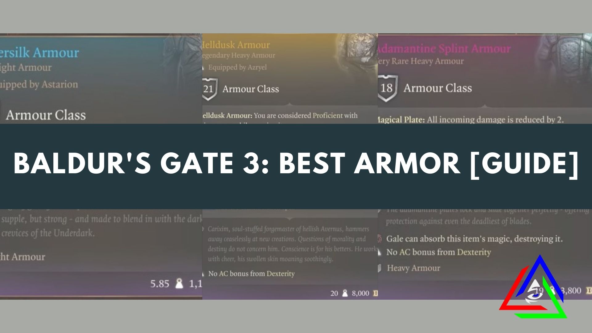 Baldur's Gate 3: Best Armor [50+ Hours Tested] | Gamesual