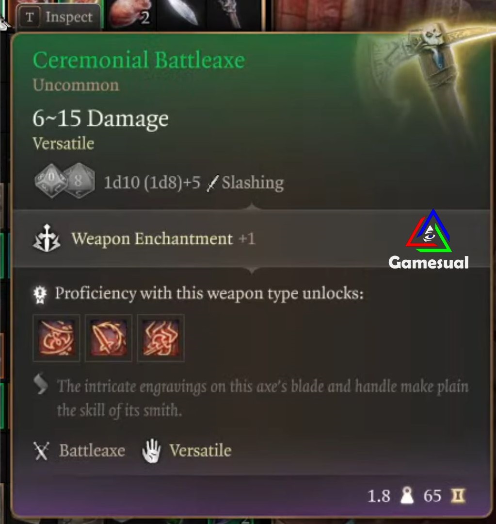 Ceremonial Battleaxe Stats