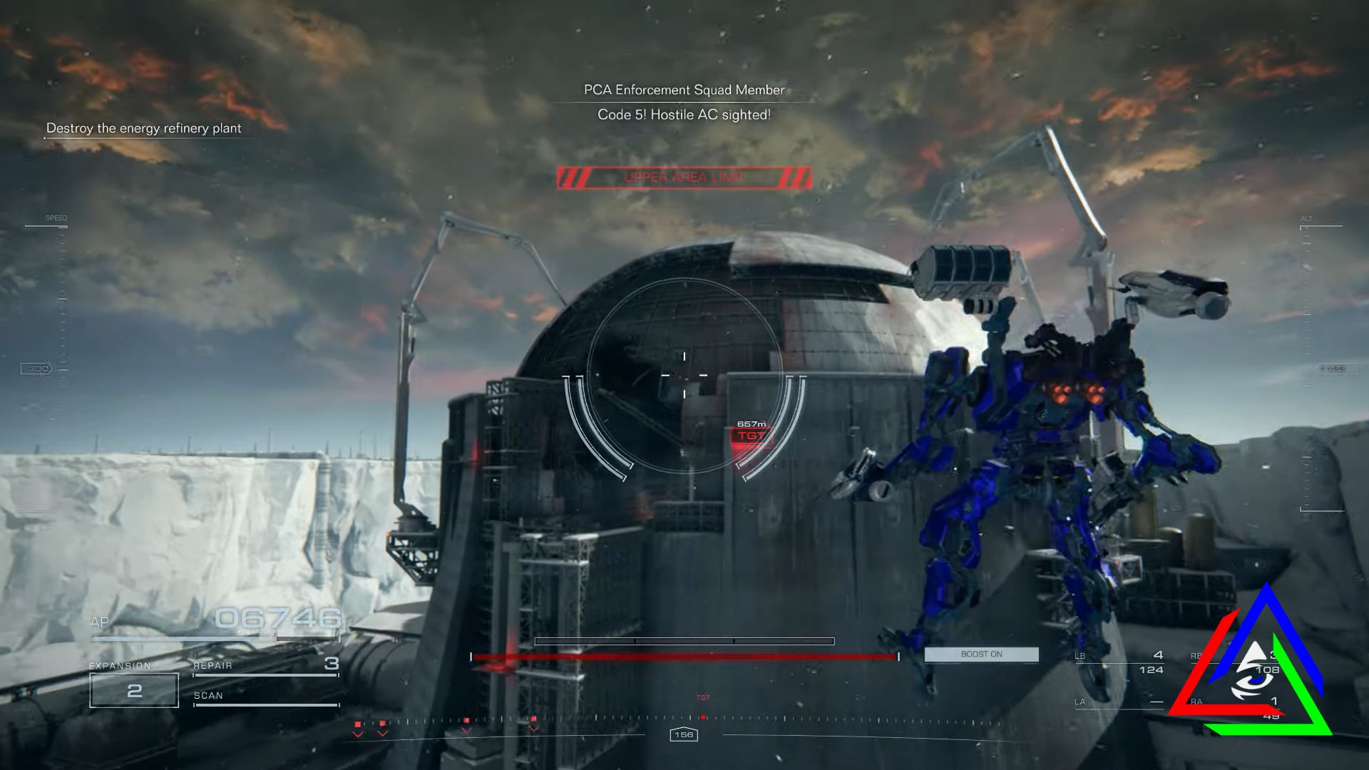 Mission 16 of the armored core 6 mission list