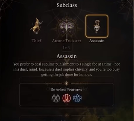 assasin subclass