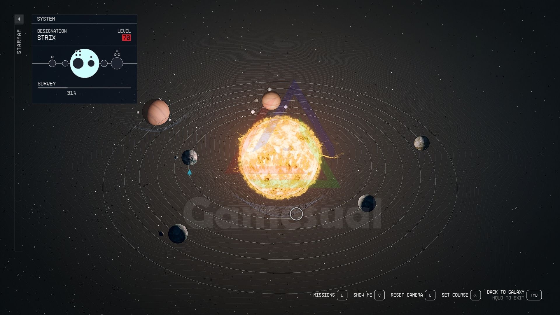 Strix System Star Map