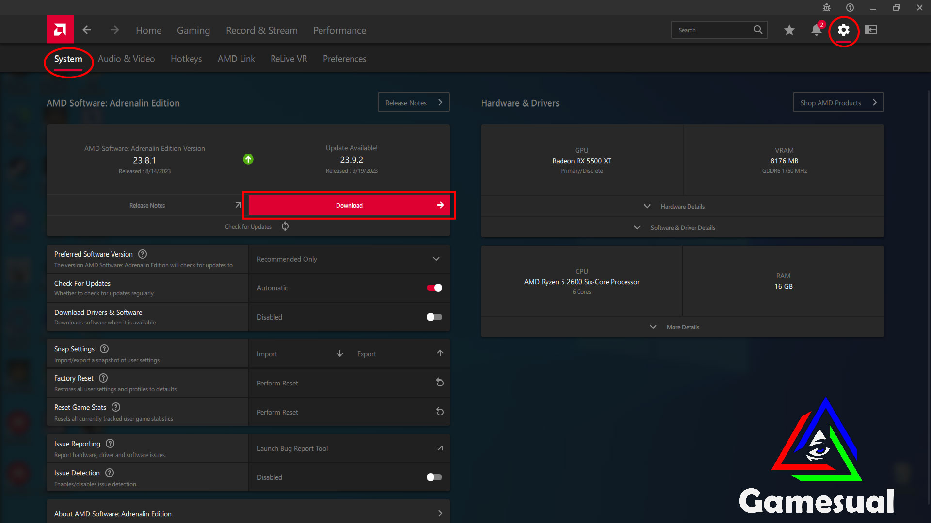 Updating AMD Graphics Drivers