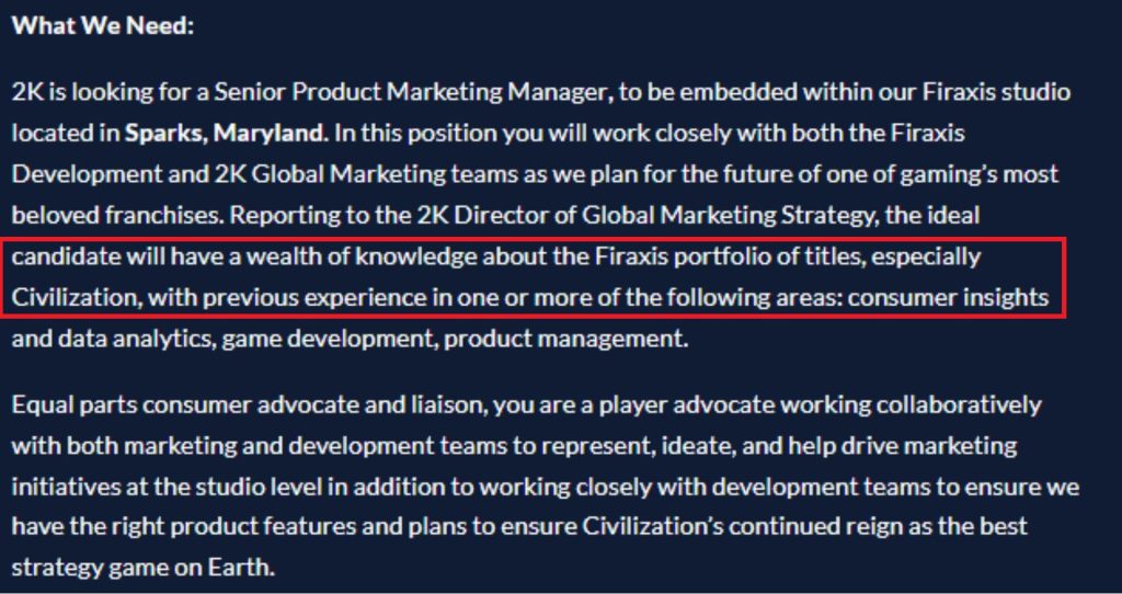 Job Posting Suggests Firaxis Studio's Civilization 7 to be Marketed Soon