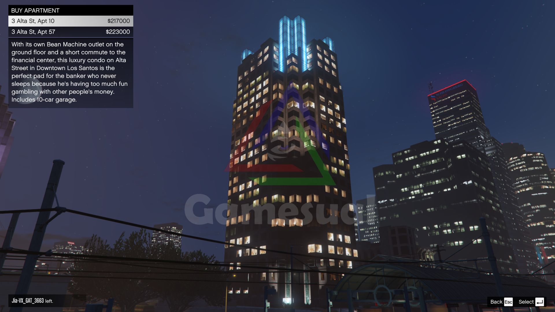 Apartment 10, 3 Alta Street Tower GTA V