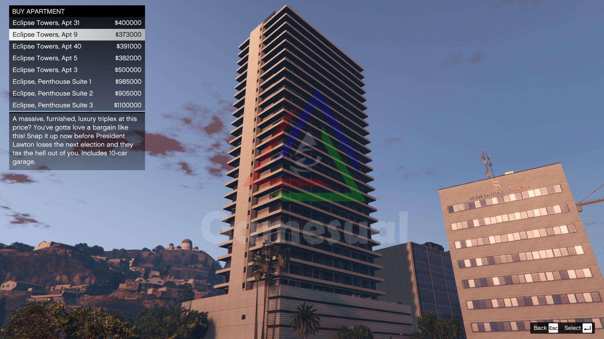 Apartment 9 Eclipse Tower GTA Online